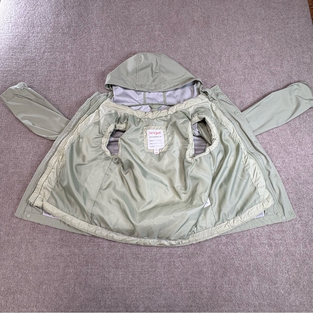 Cat & Jack Light Green Raincoat for Kids